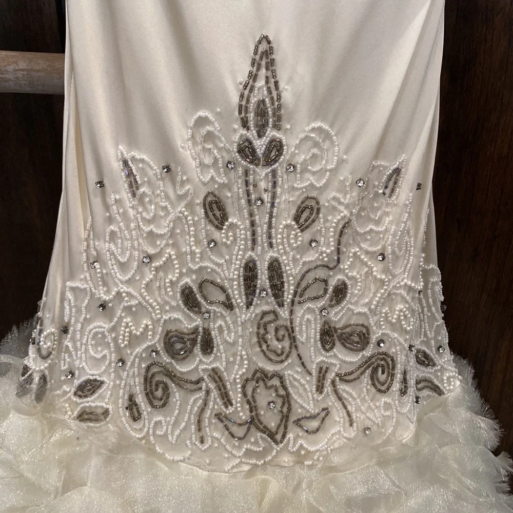 Sue Wong Silk Beaded Wedding Dress - Picture 5 of 16